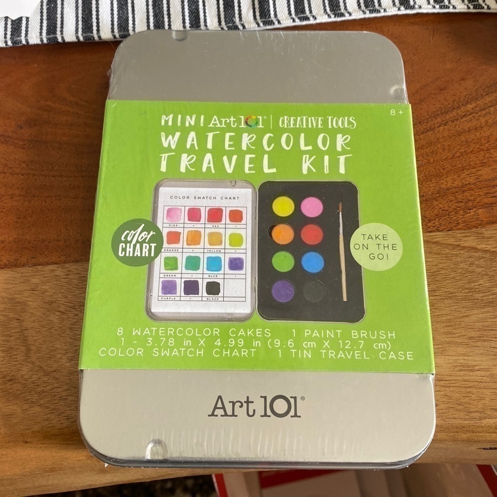 3/$15‎ SALE New Art 101 Mini Travel Watercolor Travel Kit Creative Tools